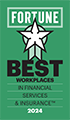 Fortune Best Workplaces Financial Services Badge 2024