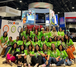 The Discover team at Society of Women Engineers, Chicago