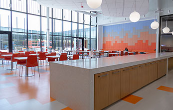 Bright And Modern Cafeteria