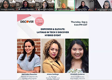 Latinas In Tech Virtual Event Screenshot