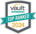 Vault Internships Top Ranked 2024 Award Badge