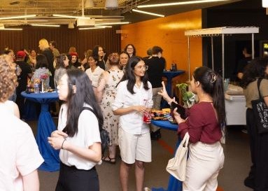 Attendees at Lesbians Who Tech Event 