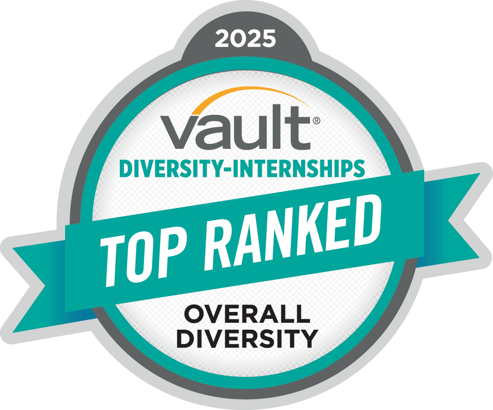 Top ranked Overall diversity Intern seal 2025