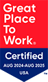 Great Places To Work Certified Badge 2024