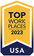 Top Workplaces 2023 USA Award Badge 